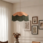 Bohemian Rattan Tassel Pendant Light, Hand-Woven Wicker Hanging Lamp for Bedroom and Dining Room (40/50/60cm)