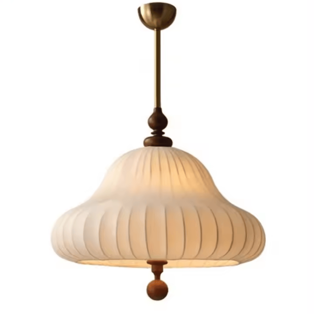 Vintage Fabric Art Pendant Light, E27 LED Zen Hanging Lamp for Bedroom and Tea Room (Multiple Sizes)