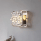 Medieval Glacier Glass Wall Lamp, E27 Retro Art Mosaic Sconce Light Fixture for Living Room and Bedroom
