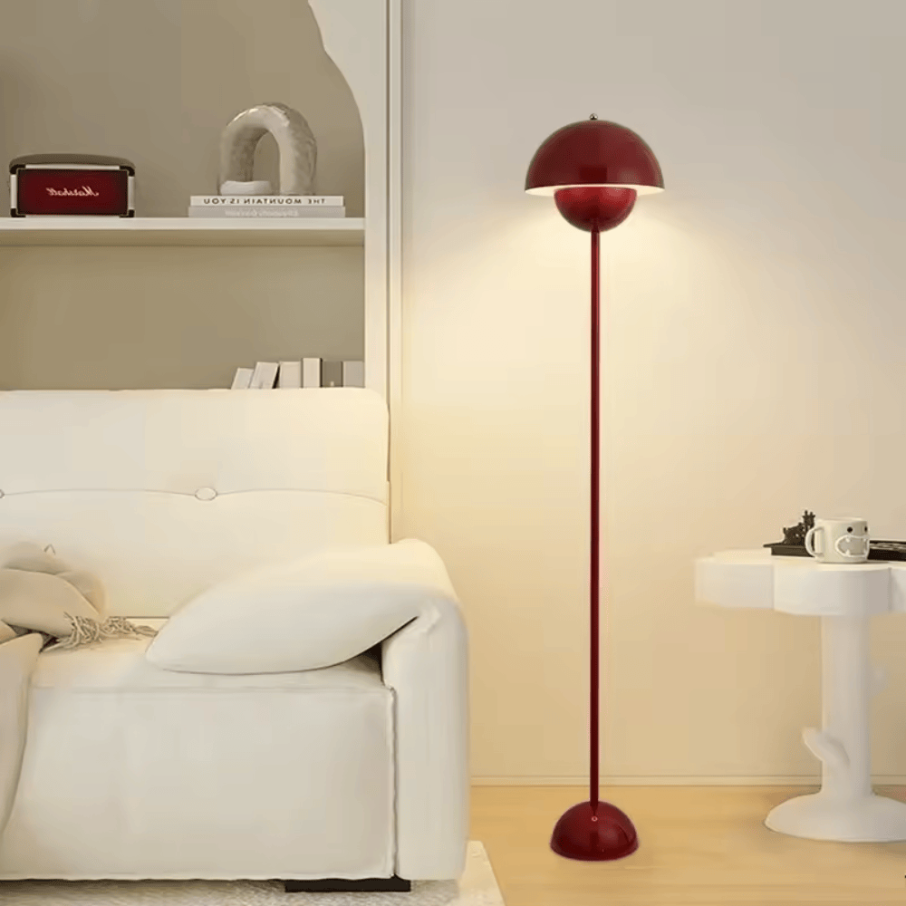 Danish Bud Floor Lamp – Modern E27 Metal Standing Light for Living Room & Foyer