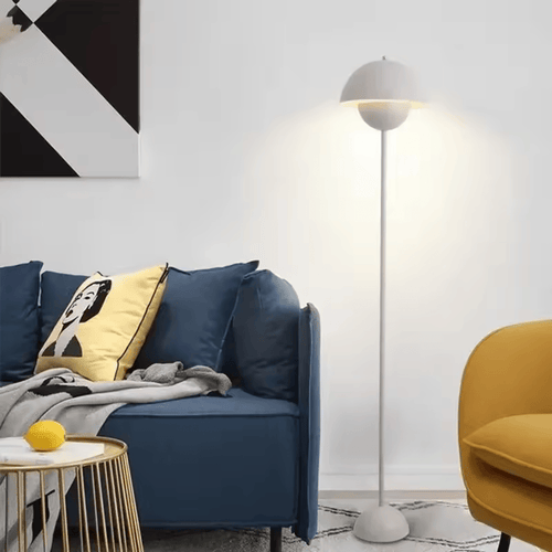 Danish Bud Floor Lamp – Modern E27 Metal Standing Light for Living Room & Foyer
