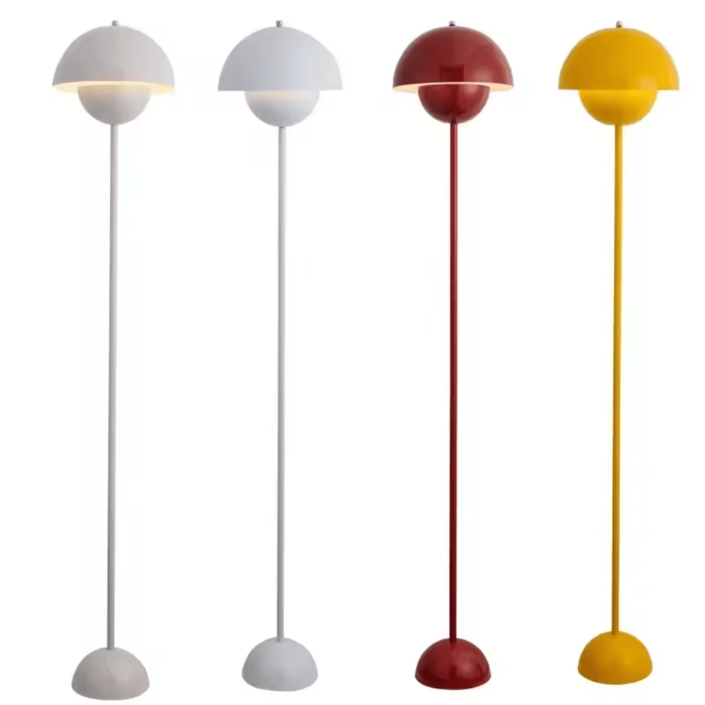 Danish Bud Floor Lamp – Modern E27 Metal Standing Light for Living Room & Foyer