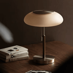 Nordic Vintage Table Lamp – Modern White Glass Desk & Bedside Light