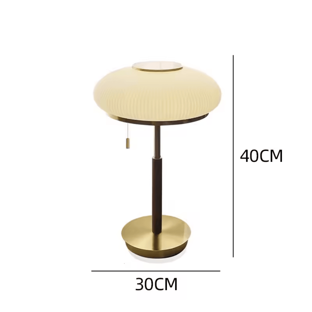Nordic Vintage Table Lamp – Modern White Glass Desk & Bedside Light