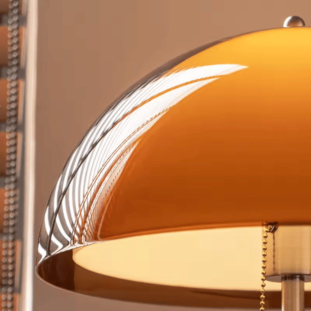 Vintage Dark Brown Acrylic Lampshade Floor Lamp – Modern E27 Standing Light for Bedroom, Living Room & Office